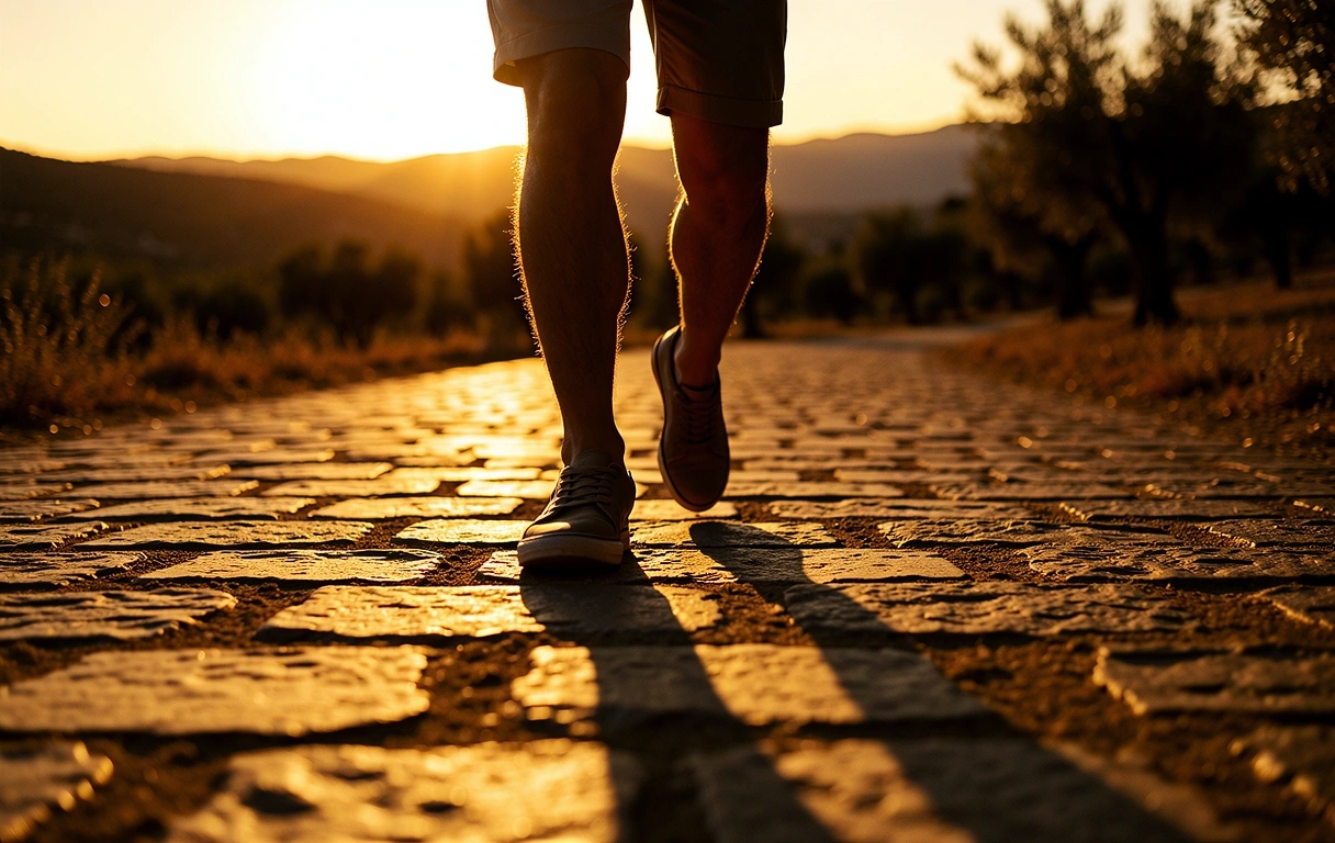 Caminata activa al amanecer